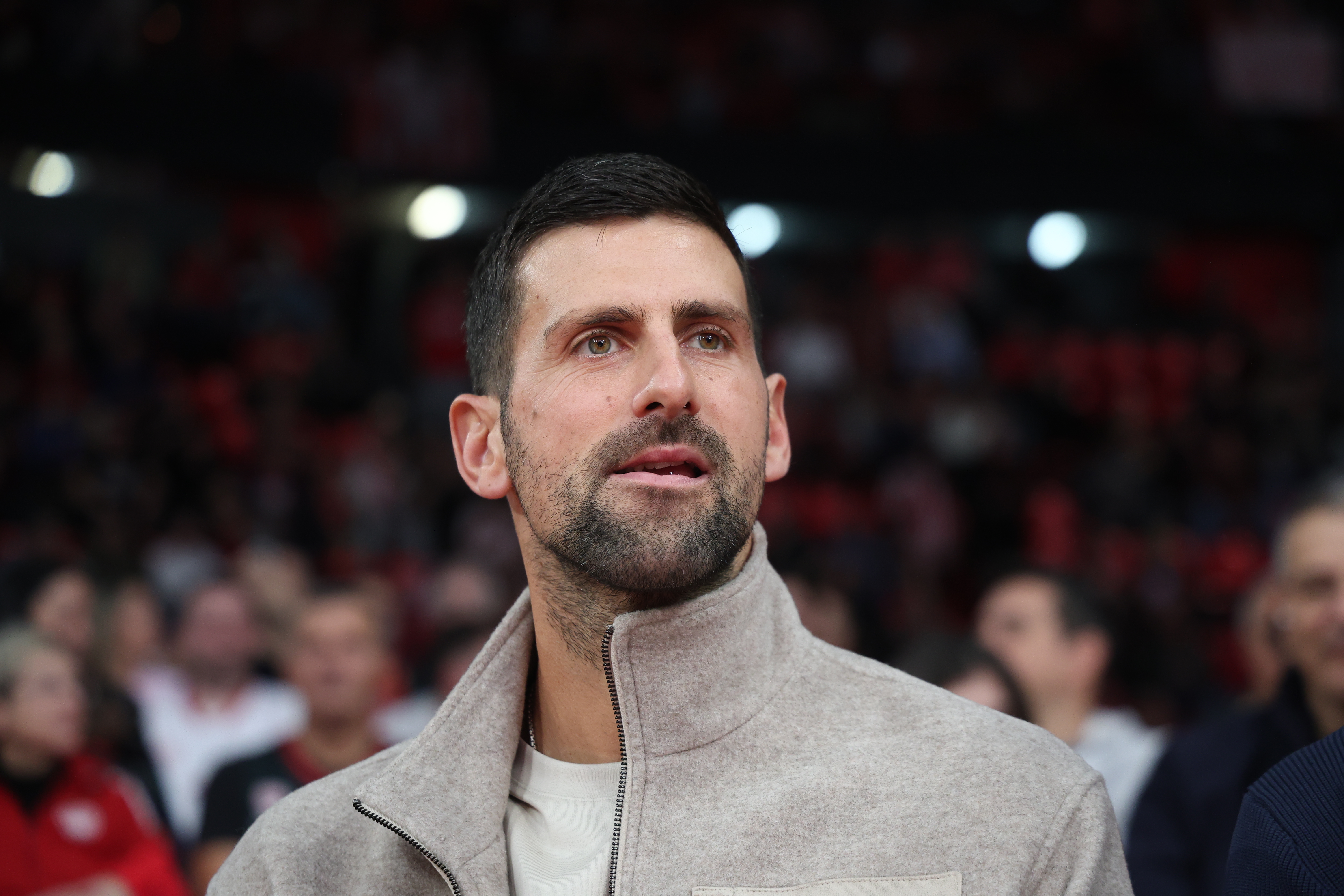 Στο ΣΕΦ ο Νόβακ Τζόκοβιτς για το παιχνίδι του Ολυμπιακού με τον Ερυθρό Αστέρα (εικόνες)-2