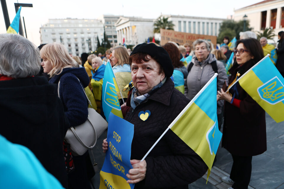 Ουκρανία: Συγκέντρωση στο Σύνταγμα για τα τέσσερα χρόνια από τη ρωσική εισβολή-15