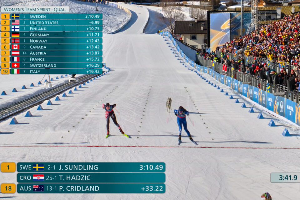 Ολυμπιακή αποθέωση για τον σκύλο που έτρεξε σε πίστα του σκι αντοχής – «Ηθελε παρέα»-1