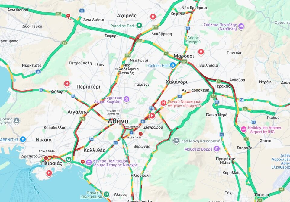 Ξεκίνησε η έξοδος των εκδρομέων: Καθυστερήσεις σε Κηφισό και Αττική Οδό-1