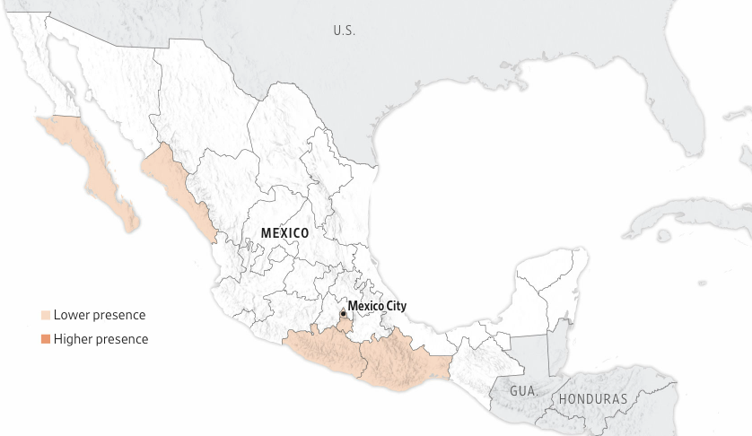 Μεξικό: Σε ποιες περιοχές κυριαρχούν τα καρτέλ – Χάρτες-4