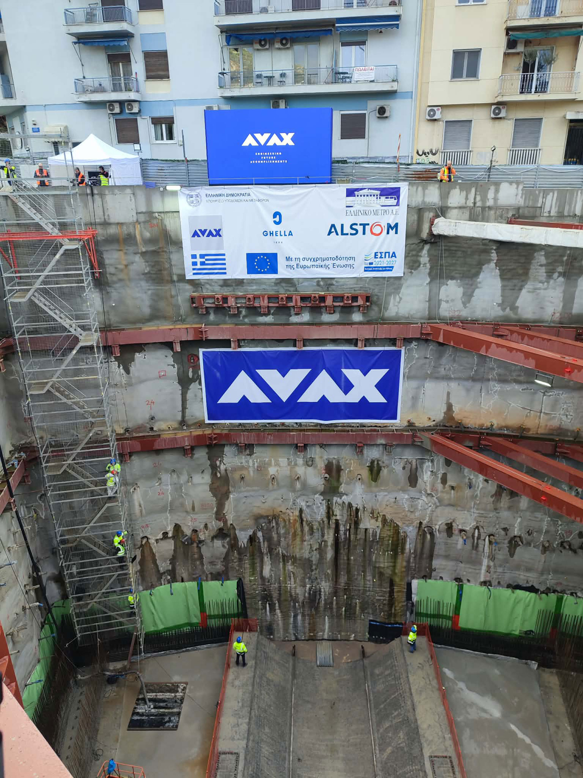 Ο μετροπόντικας έφτασε στον Ευαγγελισμό – H «Κ» στο εργοτάξιο της γραμμής 4-1