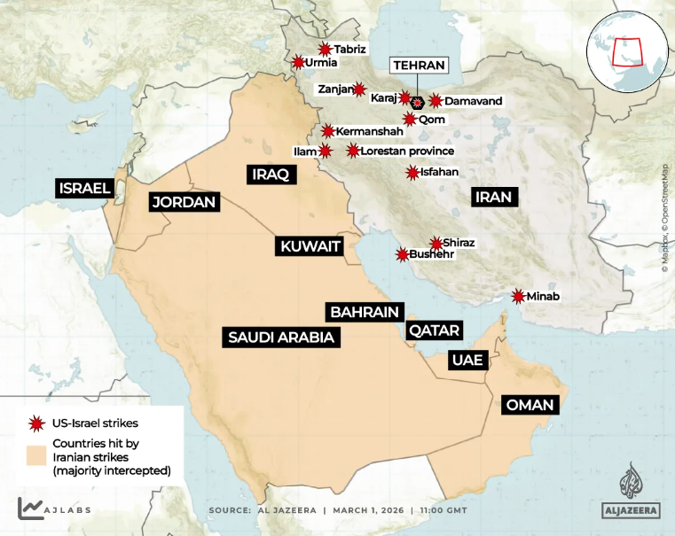 ΗΠΑ – Ισραήλ vs Ιράν: Δορυφορικές εικόνες από τα πλήγματα στη Μέση Ανατολή-1