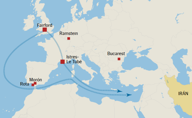 Η Ισπανία κλείνει τον εναέριο χώρο της σε αεροσκάφη που συμμετέχουν στον πόλεμο-1