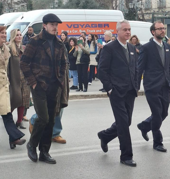 Ο Μπραντ Πιτ στην πλατεία Κοτζιά για γυρίσματα-3