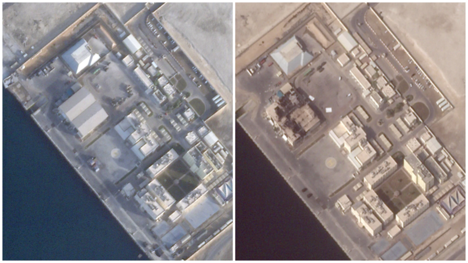 Κατεστραμμένες βάσεις και φλεγόμενα πλοία – Δορυφορικές εικόνες πριν και μετά τον πόλεμο-6