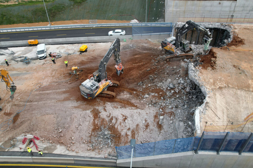 Θεσσαλονίκη: Κατεδαφίζεται το τούνελ στα Κωνσταντινουπολίτικα για το Flyover-1