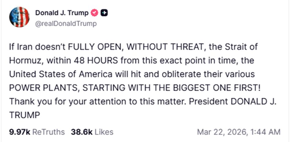 Μέση Ανατολή: Τελεσίγραφα και απειλές για το Ορμούζ – «Η χειρότερη ενεργειακή κρίση εδώ και δεκαετίες»-1