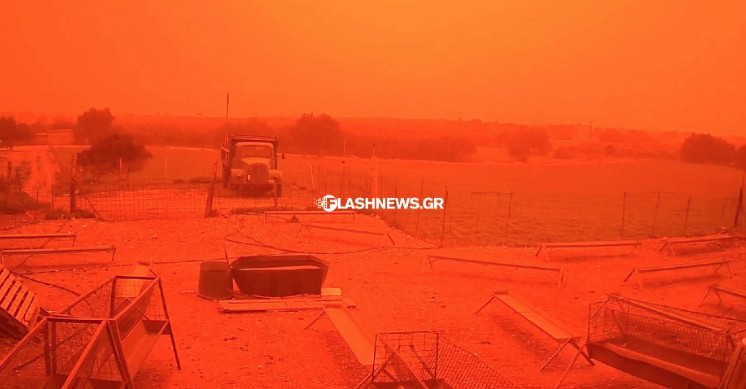 Αφρικανική σκόνη «πνίγει» την Κρήτη – Σοβαρά προβλήματα στο αεροδρόμιο Ηρακλείου-6