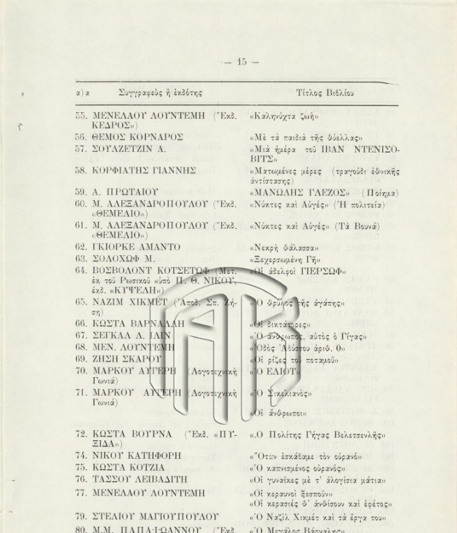 «Απεφασίσαμεν και διατάσσομεν»: Τα απαγορευμένα βιβλία της δικτατορίας-4