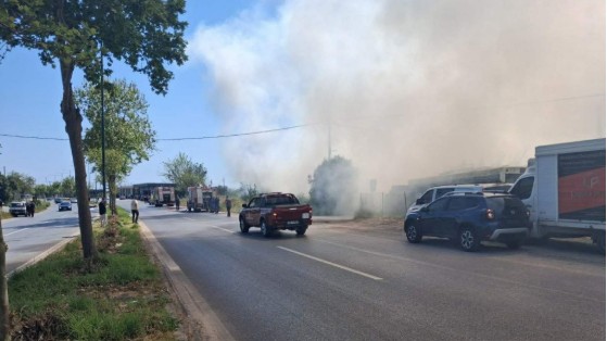 Καλαμάτα: Μεγάλη φωτιά σε επιχείρηση πλαστικών-1