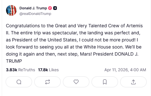 Αρτεμις ΙΙ: Επέστρεψε στη Γη – Ασφαλής προσθαλάσσωση στον Ειρηνικό-1