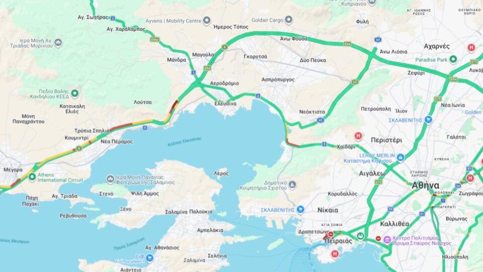 Συνεχίζεται η έξοδος του Πάσχα – Αυξημένη κίνηση στην Αθηνών – Κορίνθου-1