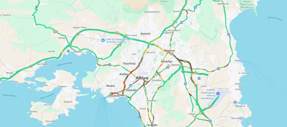 Εξοδος Αγίου Πνεύματος: Ουρές στον Κηφισό – Κίνηση σε Αττική Οδό και Αθηνών – Κορίνθου-1