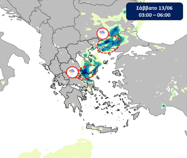 Κακοκαιρία «εξπρές» προ των πυλών – Οι περιοχές που θα επηρεαστούν  (Χάρτες)-2