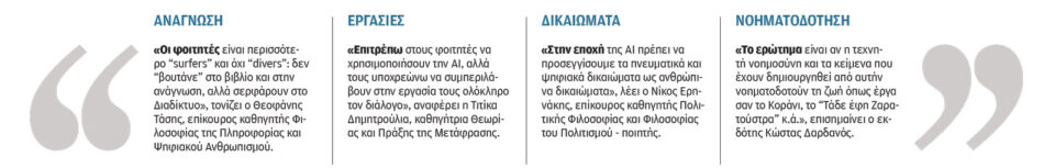Προφορικές εξετάσεις λόγω ΑΙ-1