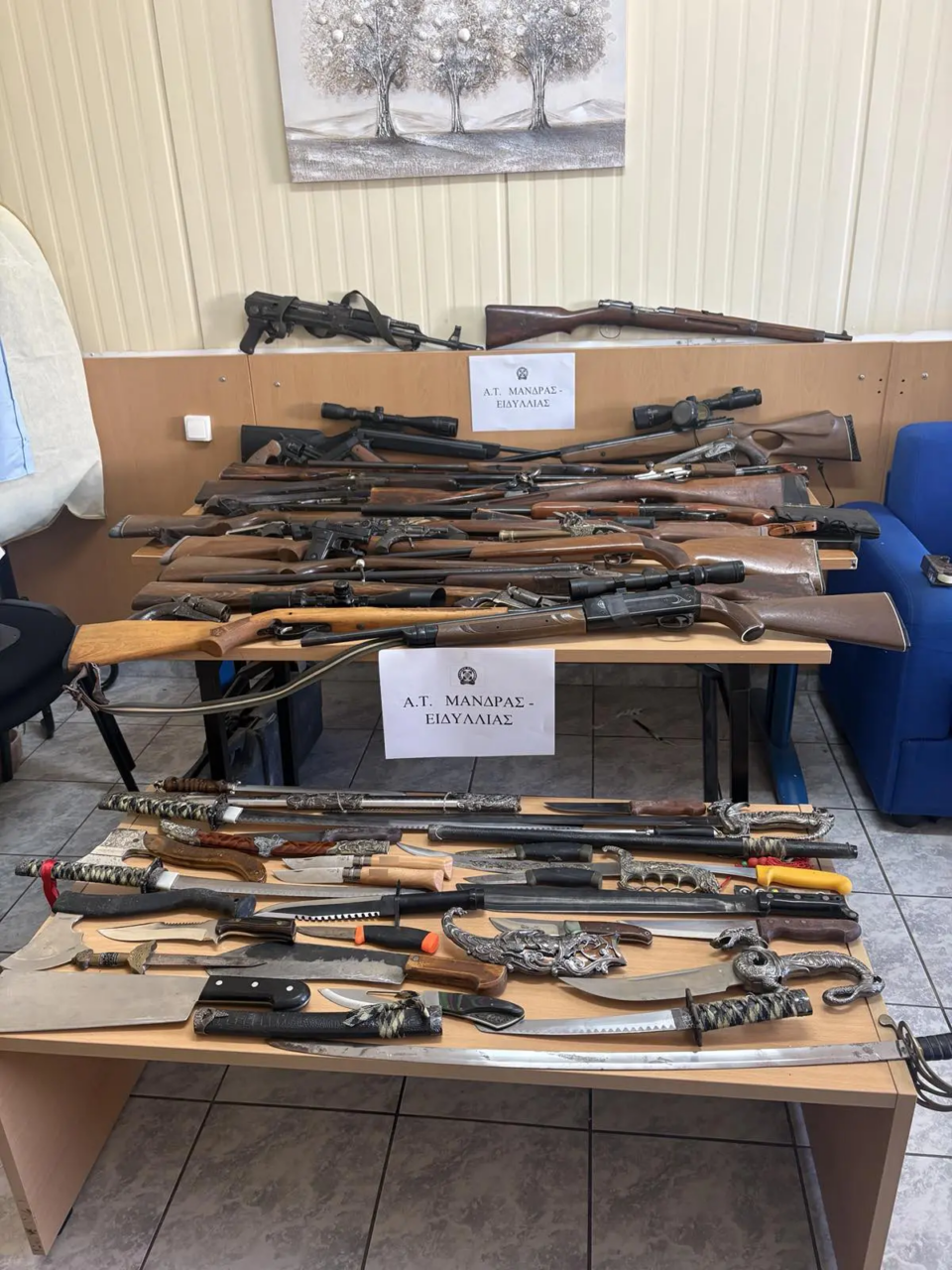 Οινόη: Πήγαν για παράνομο εκτροφείο ζώων και βρήκαν οπλοστάσιο-1
