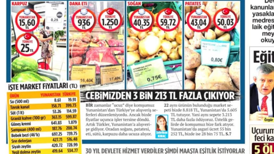 Τουρκία: «Καρπούζι 15 λίρες – Καρπούζ 25 λίρες»-1
